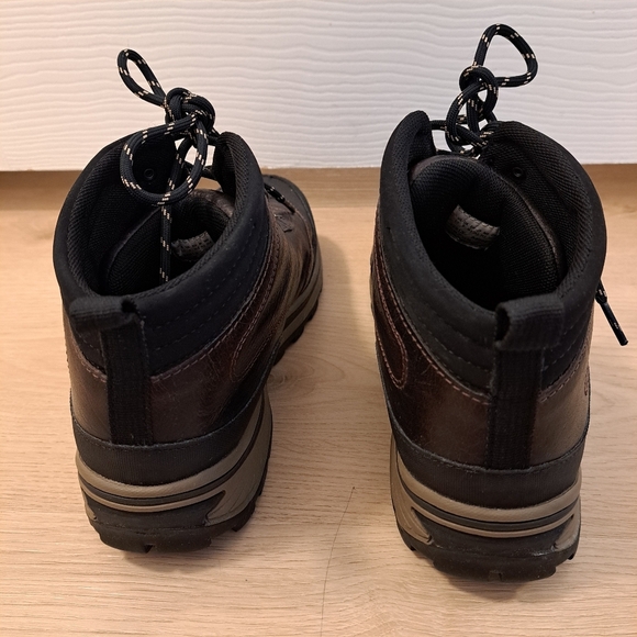 Timberland Brown Leather Lace Up Backroads Hiker Grunge Outdoor Boots Size 6.5 - Picture 3 of 6